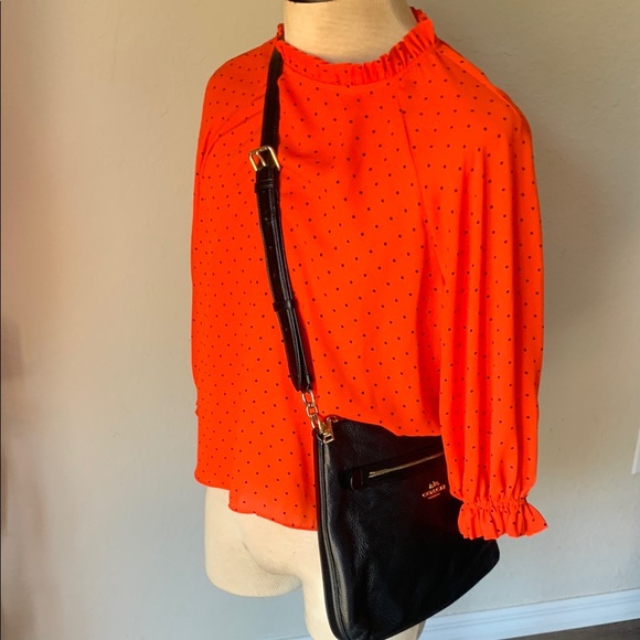 COACH Mae Crossbody Purse Bag F34823 Leather Back EUC - Picture 4 of 17